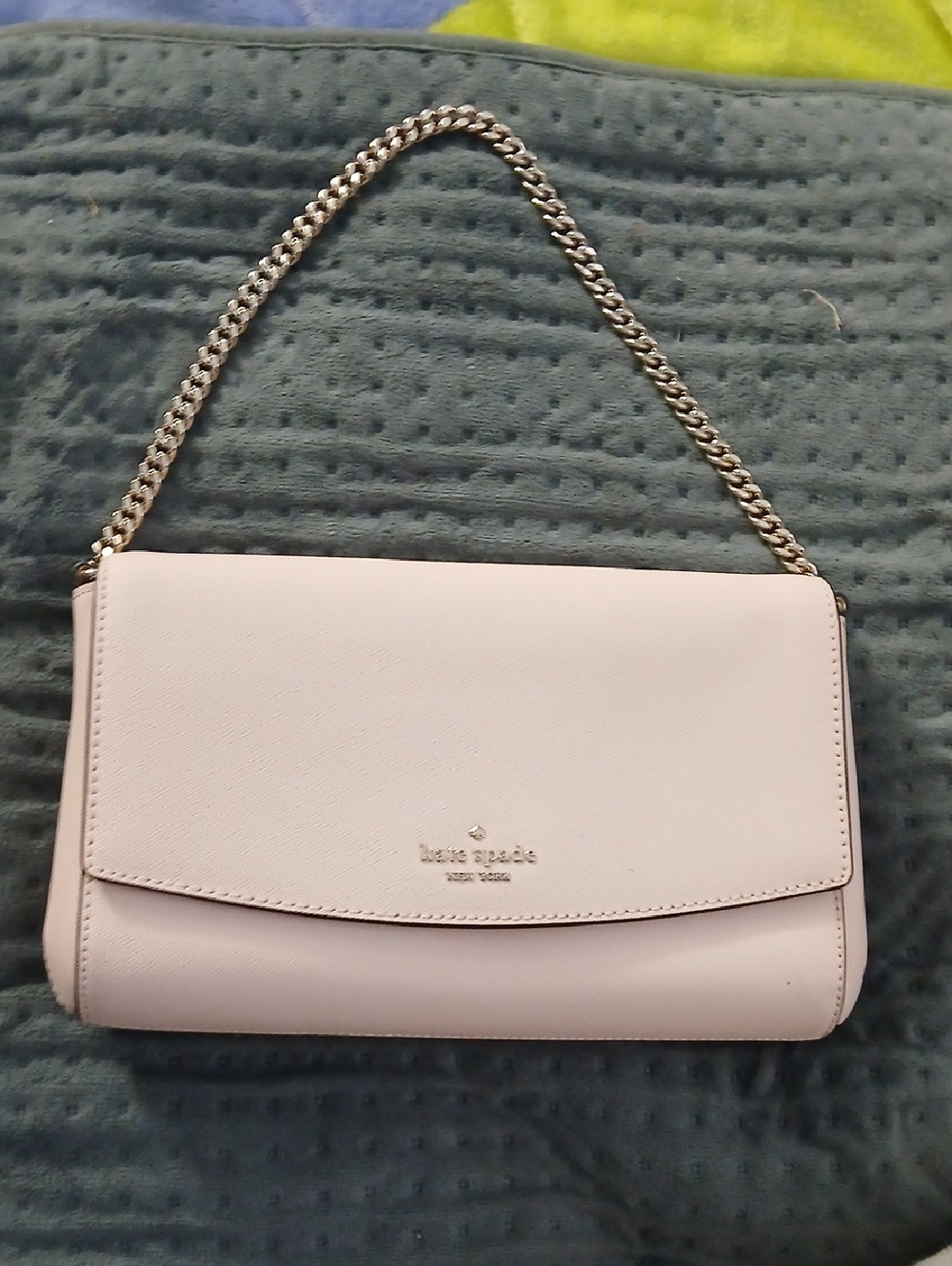kate spade Pale Pink Leather Chain Strap Shoulder Bag